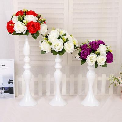 Cina Table wedding centerpieces decorative flower vase pillar shape flower vase for wedding decor in vendita