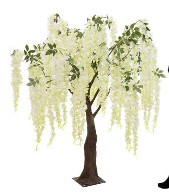 China 150cm Height Artificial Wisteria Tree UV Stabilized Fiberglass Plastic for sale