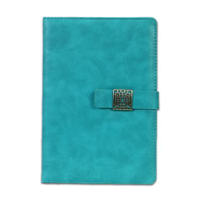 China Magnetic The Most Popular Stylish Vintage Creative Leather Cloth Binding Stationery Sewing Eco-Friendly Notebook for sale