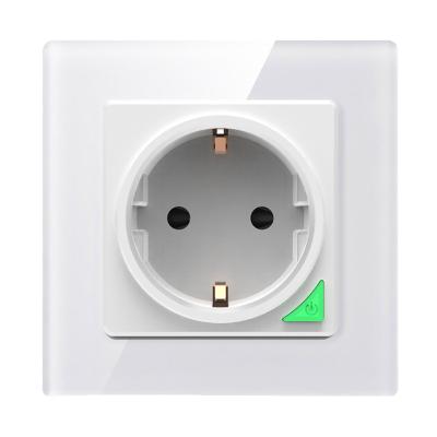 China tuya residential/general purpose wifi EU smart universal wall outlet work with Amazon Alexa and Google Home for sale