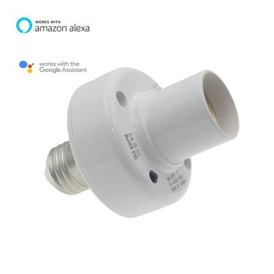 China Screw wifi and smart bulb holder RF433 e27 work with amazon alexa and google home for sale