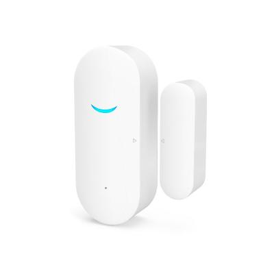 China tuya iot wifi wireless smart door and window magnetic contact sensor detector open work with smartlife app DS02W for sale