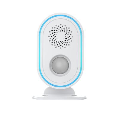 China Calculate visitor number tuya wifi greeting PIR doorbell motion sensor with siren for sale