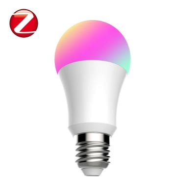 China residential tuya zigbee app controlled rgb smart bulb work with amazon alexa and google home for sale