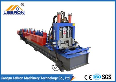 China Blue color 2018 new type CNC control automatic z purlin roll forming machine made in china for sale