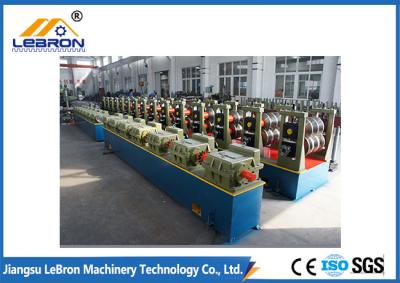 China Blue color PLC control system 2018 new type Guardrail Roll Forming Machine made in china steel material for sale