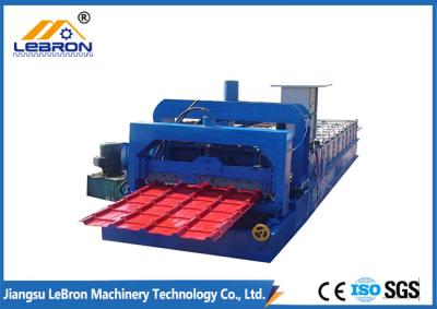 China PLC Control Full Automatic Blue color Color Steel Glazed Tile Roll Forming Machine made in China 2018 new  type for sale