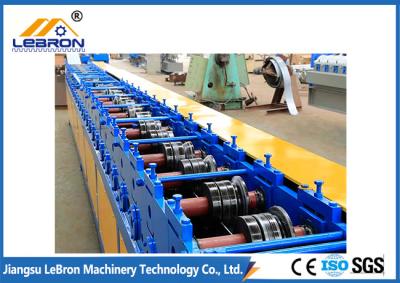 China Blue and orange color high hydraulic cut type door shutter roll forming machine full automatic made in china for sale