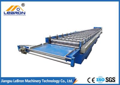 China Blue color New blue color corrugated roof sheet roll forming machine made in China Automatic PLC Control for sale