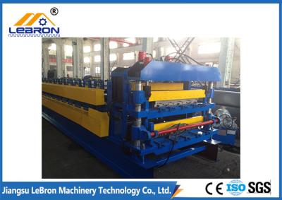 China Service long time2018 new type color steel glazed tile roll forming machine PLC control automatic made in china Blue for sale