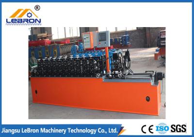 China Orange color  High strength smooth straight door frame cold roll forming machine automatic type PLC system control for sale