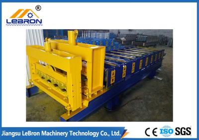 China 2018 new type color steel glazed tile roll forming machine PLC control automatic made in china Blue color for sale