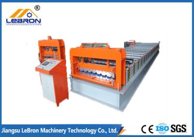 China Long time service 2018 new type Color Steel Tile Roll Forming Machine PLC Control Full Automatic  made in china orange for sale