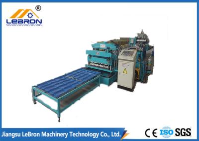 China 2018 New type color steel tile roll forming machine roof sheet machin Green color for sale