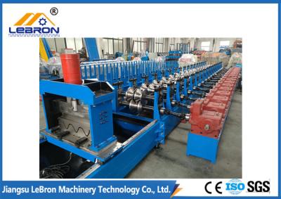 China Long Time Service PLC Control Automatic Storage Rack Roll Forming Machine Hydraulic Cut for sale