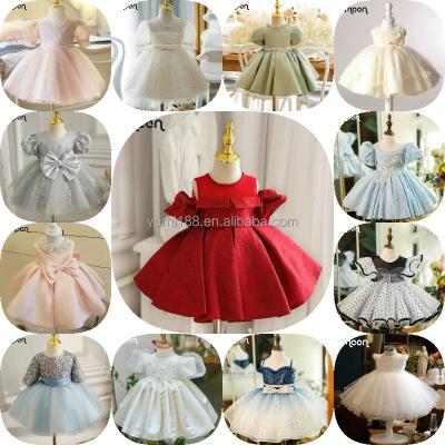 China Wholesale Princess Style Baby Anti-wrinkle Kids Girls Sequined Sleeveless Dress Dresses Long for sale