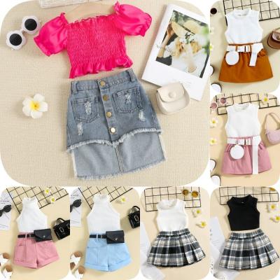 China Summer New Cotton Girls' Shorts Suit Baby Girls' Shorts Antibacterial Children's Wear Wholesale for sale