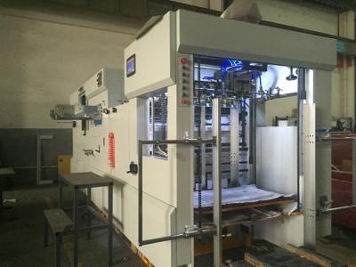 China Paper Board Die Cutting Stripping Machine With Waste Stripping Te koop