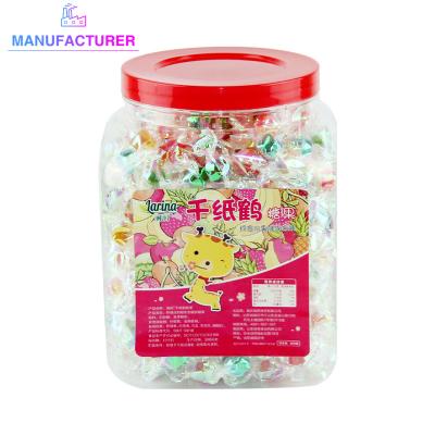 China Factory Direct Wholesale Natural Best Flavor Bulk Thousand Cranes Candy Paper Hard Candy for sale