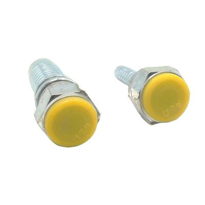 China Construction 26712 UNF Straight Female Thread Nipple With Plug 74 Degree JIC Hydraulic Fitting for sale