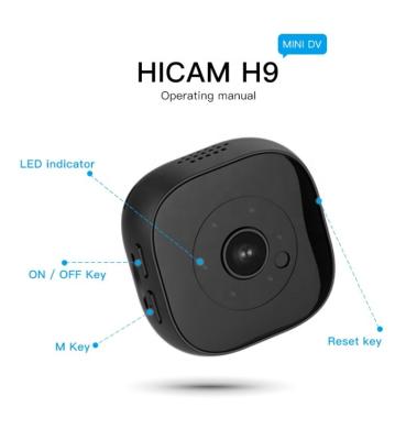 China QZT H9 NIGHT VISION IP Camera 1080 HD Network Camera Indoor Wireless Connect Mini Camera for sale