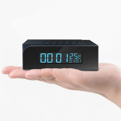 China 2020 QZT APP Smart WIFI Motion Detection Alarm Clock Vandal Proof 1080P Wifi Camera Wireless Clock for sale