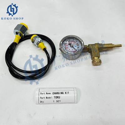 Cina TOKU CHARGING VALVE KIT Gas Charging Device Kit TNB 41514130K Valvola a gas CP per martello di rottura idraulica 41514130E 415141 in vendita