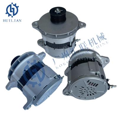 China 600-825-7111 Alternator Assembly 24V 75A Engine Alternator For Komatsu HM350 HM400 WA500 SA6D140 Dump Truck Engine Parts for sale