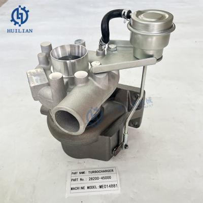 China ME014881 2820045000 28200-45000 Diesel Engine Turbocharger Turbo For Excavator Spare Parts MITSUBISHI FUSO Hyundai HD45 HD65 HD72 for sale