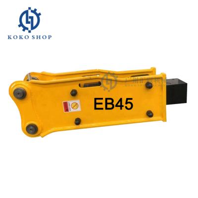 China EB45 Open Top Side Type 45mm Diameter Chisel Hydraulic Jack Breaker Rock Hammer For 0.8-1.5 Ton Mini Excavator for sale