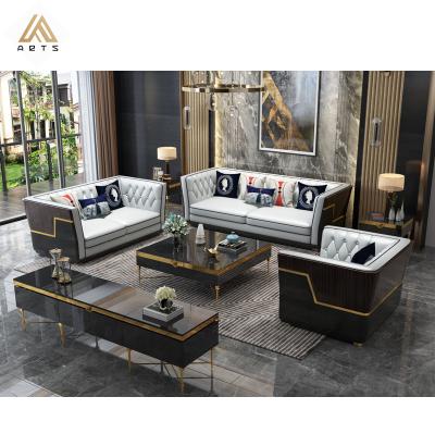 China New Arrive Sectionals Modern Italian Design Light Luxury Italian Living Room Furniture Genuine Leather Sofa Sectional Sofa Set for sale