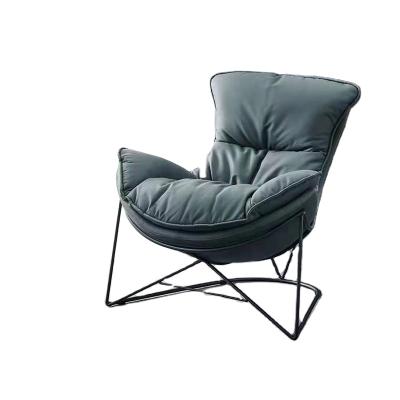 China Big Selling Living Room Furniture Metal Velvet Leg Luxury Green Color Modern Chair Nordic Fabric Convertible Comfortable Simple Leisure for sale