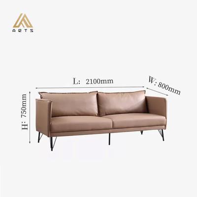 China Hot Sale Convertible Sofa Ten Years Warranty Nordic Furniture Air Loft Sofa Leather Design Small Size Sofa for sale