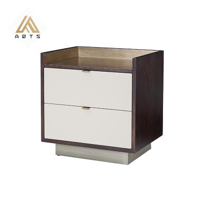 China Good bedroom quality selling submerged side top matte table queen bedroom white finish bedroom nightstand for sale