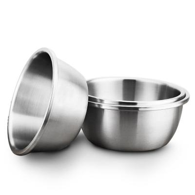 China Wholesale Disposable Round Kitchen Bakery Nesting Small Stainless Steel Mixing Bowls Set for sale