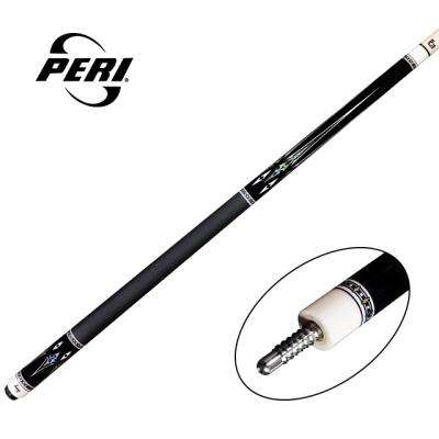 China Peri Billiard Cue P-D01 Canadian Maple Hard Shaft With Free Shipping Black Lychee Grain Leather Wrap Pool Cue P-D01 for sale