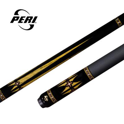 China Peri Billiard Cue P-D02 Canadian Hard Maple Shaft With Free Shipping Black Lychee Grain Leather Wrap Pool Cue P-D02 for sale