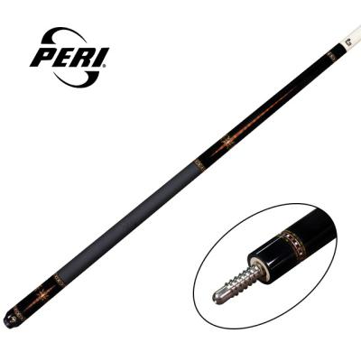 China Peri Billiard Cue P-D03 Canadian Hard Maple Shaft With Free Shipping Black Lychee Grain Leather Wrap Pool Cue P-D03 for sale