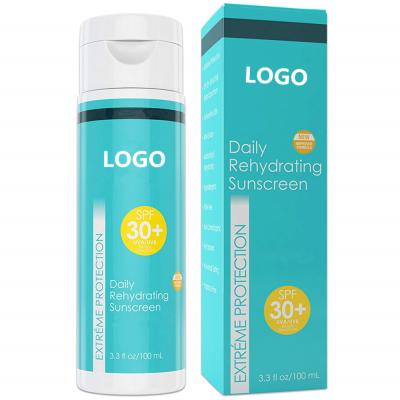 China Sunscreen Private Label Wide Spectrum UVA / UVB Protection SPF 30+Sunscreen Cream for sale