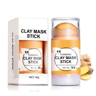 China Private Label Moisturizer Brightening Turmeric Smooth Clay Mask Stick for sale