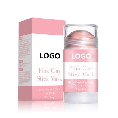 China Natural Moisturizer Private Label Detox Rose Clay Stick Mask Purifying Mud Mask Stick for sale