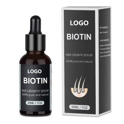 China Packing Private Label Biotin Hair Growth Serum Oil Natural Hair Regrowth Serum for sale