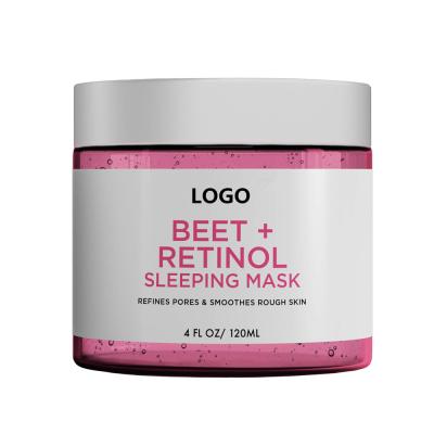 China Flaw Glade Private Label Moisturizing Anti Aging Beet & Retinol Gel Sleep Face Mask for sale