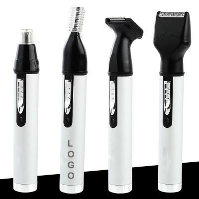 China New Multifunctional 4 in 1 Multifunctional Electric Nose Trimmer Mini Shaver Eyebrow Nose Hair Trimmer Set for sale