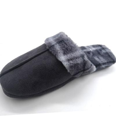 China Wholesale Style Durable Loose Winter Slippers Household Indoor Plush Lined Durable Shoes Men for sale