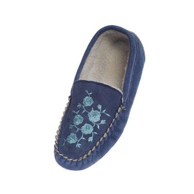 China Factory sale fabric women slippers breathable direct warm thick tpr outsole custom home bedroom shoes for sale