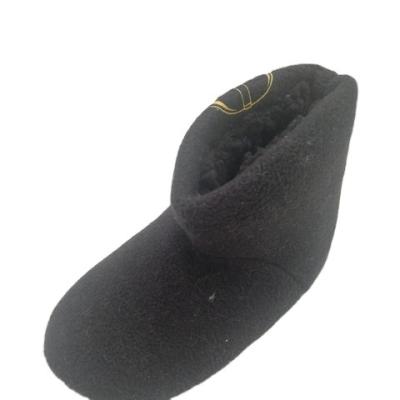 China Best Selling Fleece Famous Kids Black Character Movie Flat Indoor Bootie for sale