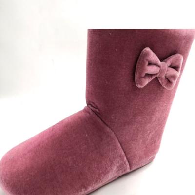 China Winter Boots Women Velvet Home Terry Bottom Shoes Women Flat Cheap Pink Slippers for sale