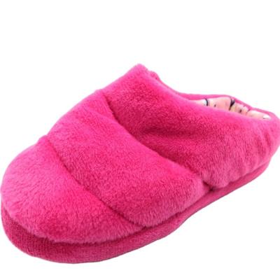 China Flat pink jersey colth striped baby winter shoes tpr outsole baby home shoes for sale