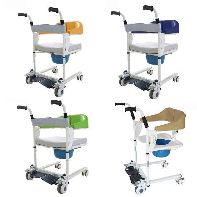 China Water Proof Adjustable Health Care Light Lift Bathroom Transfer Chair Wheelchairs with Toilet for Disable People and Elderly for sale